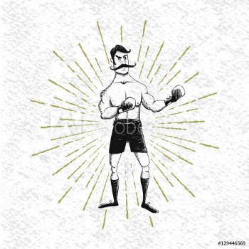 Bild på symbol of vintage boxer